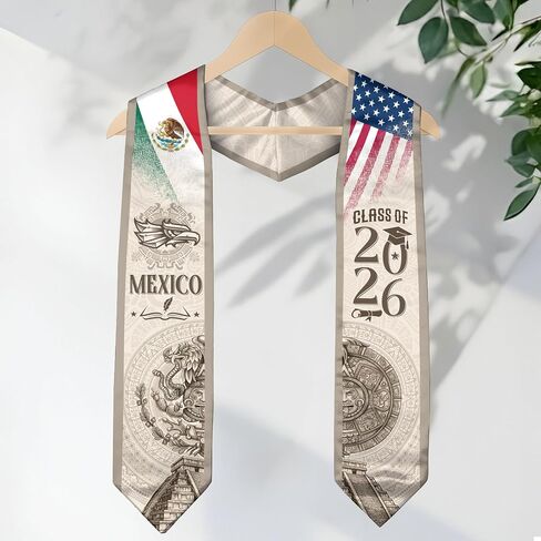 Mexican Stole, Graduation Sash Mexico 2026, Mexican Flag Graduation Sash in Saudi Arabia