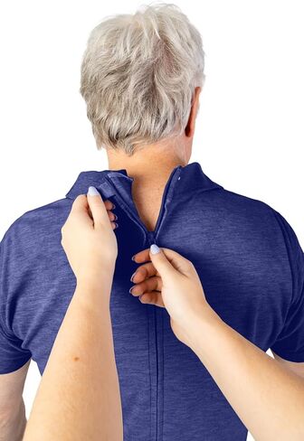 Buck & Buck Stay Dressed Anti-Strip Jumpsuit - Back Zipper Onesie for Elderly Men - Alzheimers Dementia Clothing in Kuwait