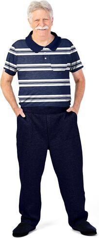 Buck & Buck Stay Dressed Anti-Strip Jumpsuit - Back Zipper Onesie for Elderly Men - Alzheimers Dementia Clothing in Kuwait