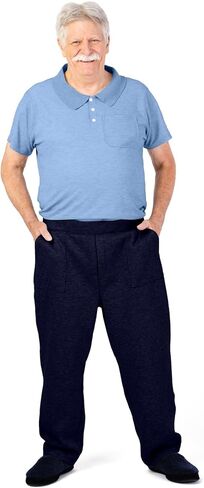 Buck & Buck Stay Dressed Anti-Strip Jumpsuit - Back Zipper Onesie for Elderly Men - Alzheimers Dementia Clothing in Kuwait