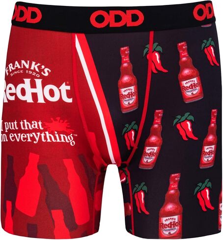 Odd Sox - سراويل داخلية للملاكم بالصلصة الحارة - Tajin Tapatio Cholula Franks RedHot A1 - هدية ملابس داخلية جديدة للرجال in Kuwait