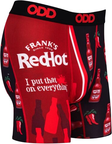 Odd Sox - سراويل داخلية للملاكم بالصلصة الحارة - Tajin Tapatio Cholula Franks RedHot A1 - هدية ملابس داخلية جديدة للرجال in Kuwait