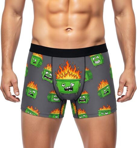 Funny Boxers for Men Novelty Hotdog Dumpster Underwear Men's Briefs Shorts for Father's Day Gag Gifts Adults Prank in Saudi Arabia