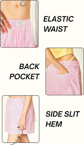 Striped Unisex Boxer Shorts, S/M/L/XL, 100% Cotton, Multiple Colors in Kuwait