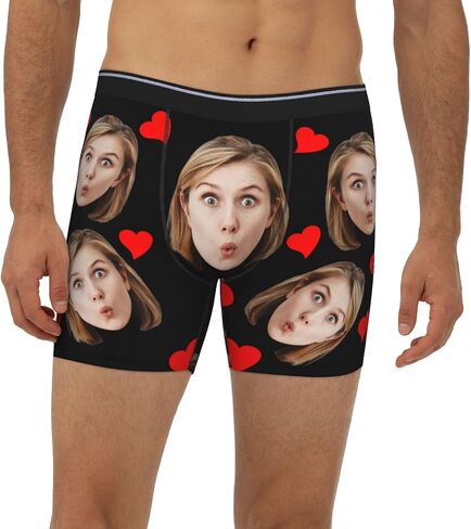 Personalized Boxers for Christmas Birthday Gifts Custom Boxers for Woman Men Husband Boyfriend in Saudi Arabia