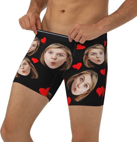 Personalized Boxers for Christmas Birthday Gifts Custom Boxers for Woman Men Husband Boyfriend in Saudi Arabia