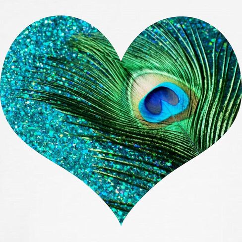 CafePress Aqua Peacock Heart Boxer Shorts Novelty Boxer Shorts, Funny Underwear Boxers in Kuwait