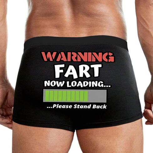 Men's Funny Fart Loading Briefs, Gag Prank Gift for Boyfriend, Joke Novelty Underwear in Kuwait