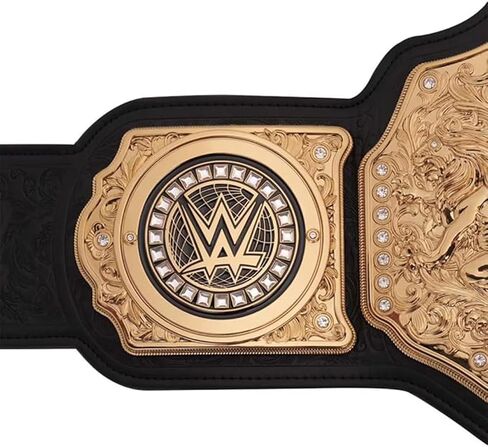 World Heavyweight Wrestling Championship Replica Title Belt – Adult Size Premium Metal Plates, Genuine Leather Strap, Collectible Wrestling Belt for Fans, Display,& Gifts in Saudi Arabia