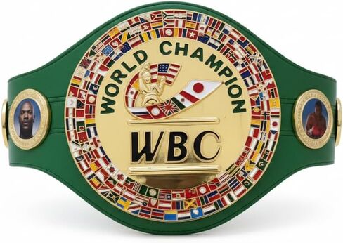 WBC World Boxing Championship Title Belt Replica - Premium Quality, Full Size Adult Green & Gold Boxing Belt - Collector's Edition in Kuwait