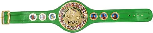 WBC World Boxing Championship Title Belt Replica - Premium Quality, Full Size Adult Green & Gold Boxing Belt - Collector's Edition in Kuwait