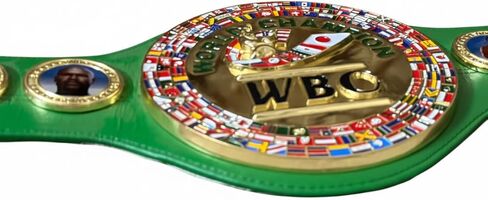 WBC World Boxing Championship Title Belt Replica - Premium Quality, Full Size Adult Green & Gold Boxing Belt - Collector's Edition in Kuwait
