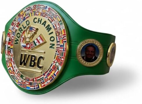 WBC World Boxing Championship Title Belt Replica - Premium Quality, Full Size Adult Green & Gold Boxing Belt - Collector's Edition in Kuwait