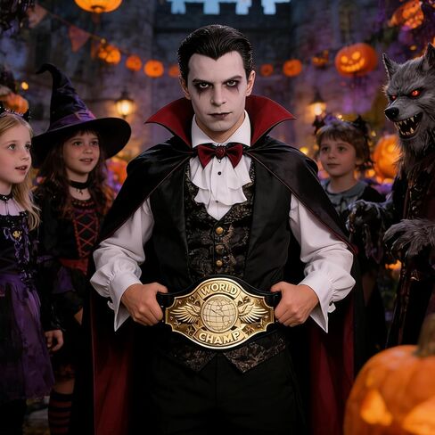 Adjustable Championship Belt - Generic Trophy Award Cosplay Belt Perfect for Party, Role-Playing & Halloween in Saudi Arabia