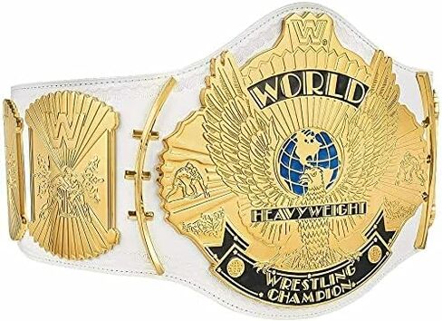 Classic Gold Winged Eagle Championship Belt Adult Size Replica, White, One Size in Kuwait