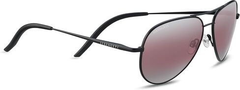 Serengeti Carrara Small Sunglasses Satin Black, Mirror in Kuwait