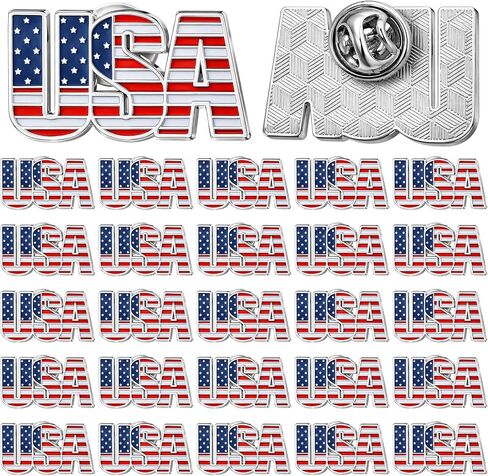 XunYee 30 Pcs American Flag Lapel Pins 250 Years Anniversary Brooch Badge Pins for 4th of July Independent Day Accessories in Kuwait