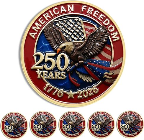 10/20/50/100PCS Enamel 250 Years of Freedom American Enamel Lapel Pins Bulk, 250th Anniversary Badge USA Patriotic Brooches For Backpack Hat Bag Souvenir Gifts in Saudi Arabia