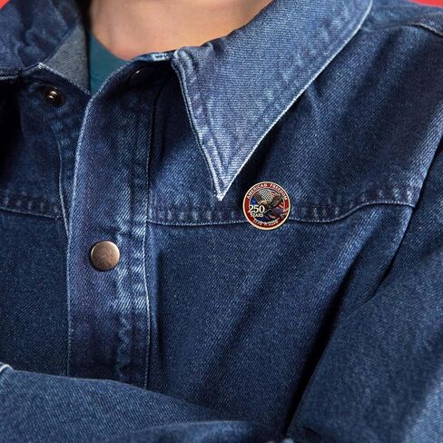 10/20/50/100PCS Enamel 250 Years of Freedom American Enamel Lapel Pins Bulk, 250th Anniversary Badge USA Patriotic Brooches For Backpack Hat Bag Souvenir Gifts in Saudi Arabia