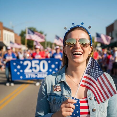 SOWPOPY 250 Anniversary USA Flag Lapel Pins, America 250th Enamel Pin for Men Women Hats Shirts, 250th Anniversary Merchandise Bulk for Patriot Independence Day Gifts in Saudi Arabia