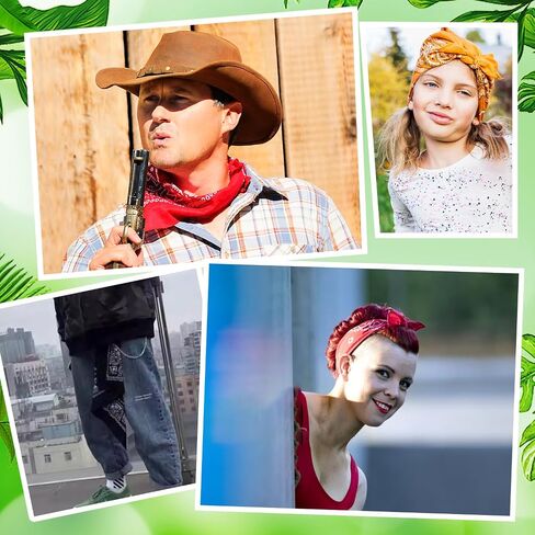 100 Pcs Bandanas multipurpose Paisley Bandanas Bulk Unisex Cowboy Bandana Head Wrap Necktie Face Cover For daily use, parties Costume Replace anytime in Saudi Arabia