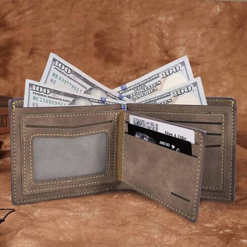 MyPupSocks Personalized Fathers Day Gift Custom Wallet for Men with Photo Name Engraving Mens Engraved Wallet for Dad Husband Boyfriend from Wife Daughter in Saudi Arabia