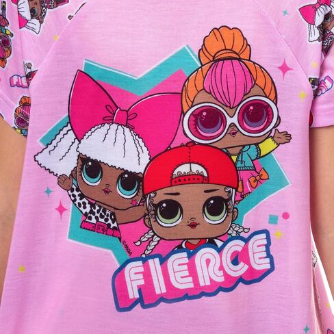 بيجامة INTIMO LOL Surprise للفتيات Diva Neon QT MC Swag بأكمام قصيرة ثوب نوم راجلان in Kuwait