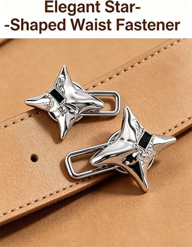 Adjustable Alloy Invisible Waist Buckle - Seamless Jeans Waist Tightening Tool, Fashion Accessory for Women, Casual Style, Hand Washable, Everyday Commute Essentials|Casual Fashion Accessory|Adjustabl in Kuwait