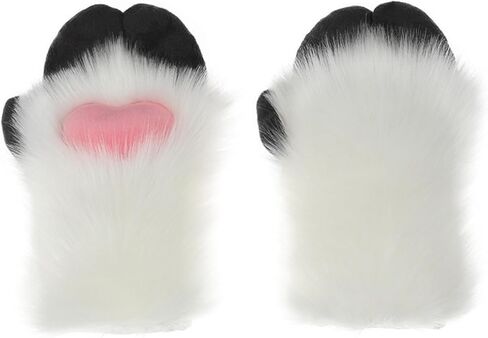 Halloween Cosplay Sheep Hoof Shape Gloves Full Finger Mitten Cute Carnivals Outdoor Plush for Girls Sheep Hoof in Saudi Arabia