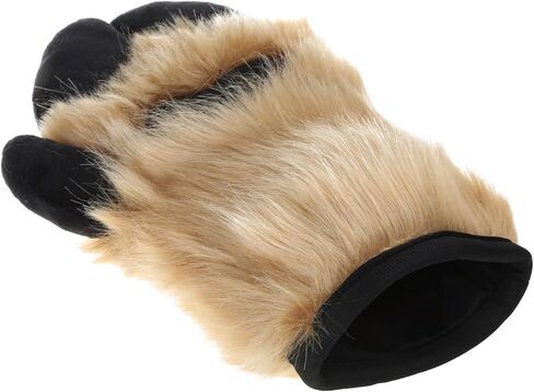 Halloween Cosplay Sheep Hoof Shape Gloves Full Finger Mitten Cute Carnivals Outdoor Plush for Girls Sheep Hoof in Saudi Arabia