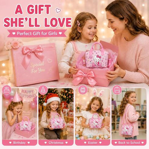 Cute Mini Pink Crossbody Bag with Keychain – Soft PU Leather Shoulder Messenger Purse for Women & Girls in Saudi Arabia