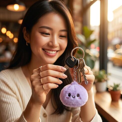 6 Pack Cute Plush Dumpling Keychain - Dumpling Stuffed Toy Keyring for Bag, Backpack - Kawaii Mini Plushie Gift for Kids, Teens - Halloween Trick or Treat Party Favors in Saudi Arabia