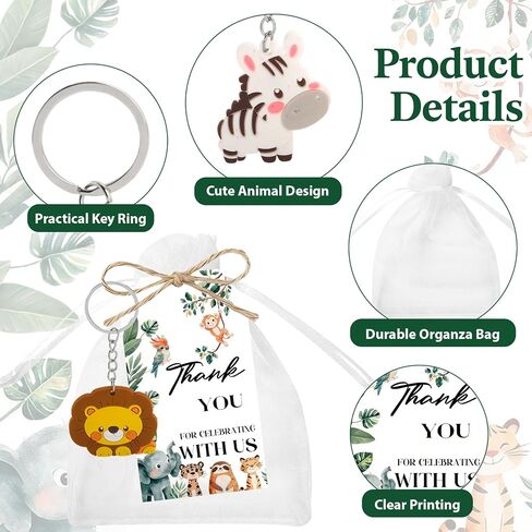 We Can Bear Wait Baby Shower Favors - 20 Set Bearly Wait Baby Shower Decorations Keychains, Brown Bear Themed Keychains with Thank You Tags, Gender Reveal & Birthday Gift for Guest in Saudi Arabia