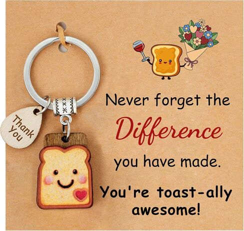 PEALICIOUS Toast Keychain for Girls, New Beginnings Gifts Next Chapter, Love Engagement Housewarming Birthday New Job Gifts in Kuwait