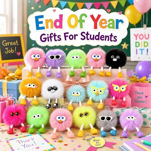 Niskite Treasure Box Toys for Classroom: 24Pcs Cute Plush Keychains - Highly Motivating Student Rewards For Teachers - Premium Class Prize For The Entire Semester in Saudi Arabia