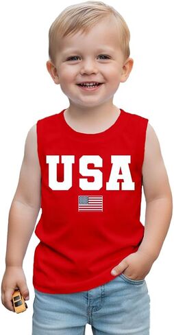 Family Matching USA Shirt American Flag 4th of July Tank Top Boys Girls Patriotic Womens Mens Vest Tee in Saudi Arabia