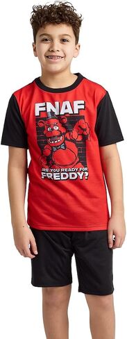 Bioworld Five Nights At Freddy's هل أنت مستعد لمجموعة بيجامة Freddy Boy المكونة من 4 قطع in Kuwait