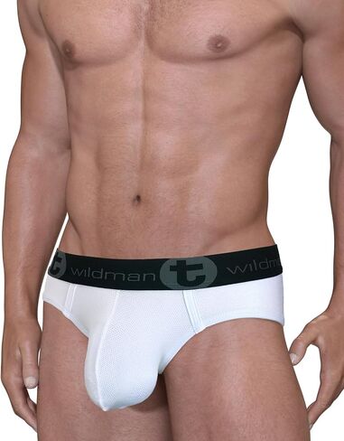 Wildmant Big Boy Pouch Mesh Brief White in Saudi Arabia