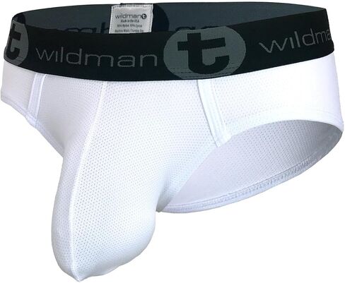 Wildmant Big Boy Pouch Mesh Brief White in Saudi Arabia