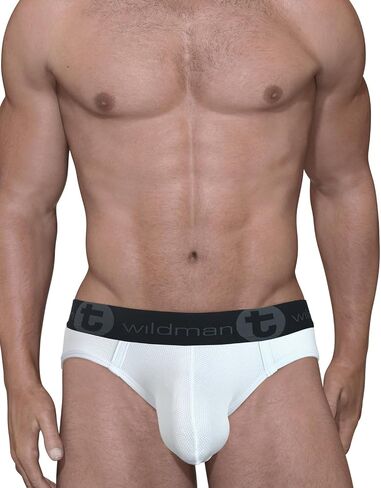 Wildmant Big Boy Pouch Mesh Brief White in Saudi Arabia