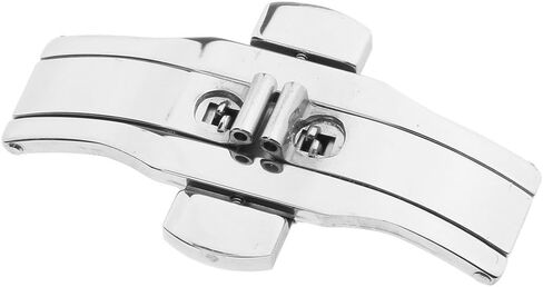 Butterfly Deployment Buckle for Watch Straps 25x6mm (inch) - Stainless Steel Push Button Clasp Replacement Hardware in Kuwait