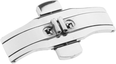 Butterfly Deployment Buckle for Watch Straps 25x6mm (inch) - Stainless Steel Push Button Clasp Replacement Hardware in Kuwait