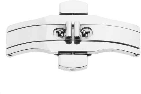 Butterfly Deployment Buckle for Watch Straps 25x6mm (inch) - Stainless Steel Push Button Clasp Replacement Hardware in Kuwait