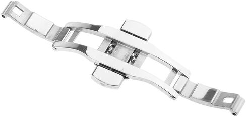 Butterfly Deployment Buckle for Watch Straps 25x6mm (inch) - Stainless Steel Push Button Clasp Replacement Hardware in Kuwait