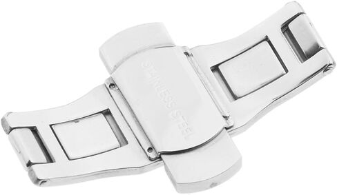 Butterfly Deployment Buckle for Watch Straps 25x6mm (inch) - Stainless Steel Push Button Clasp Replacement Hardware in Kuwait