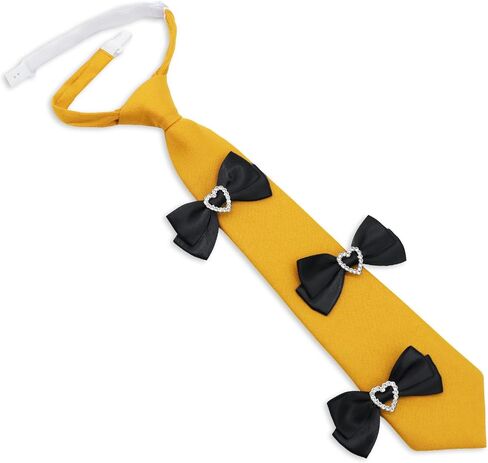 Ties for Women Girls, Pre-tied Womens Tie with Bowknot Decoration Adjustable Girls Necktie for School Party Daily in Saudi Arabia