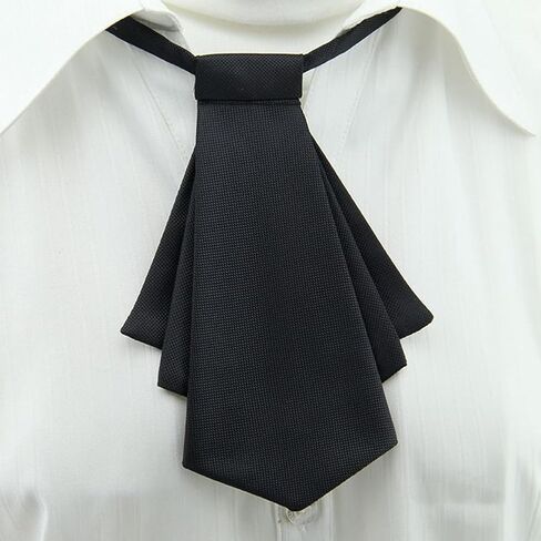 Black Bow Tie for Women Girl, Black Pre-tied Necktie Women Tie Wedding Party Ceremony Accessories in Kuwait