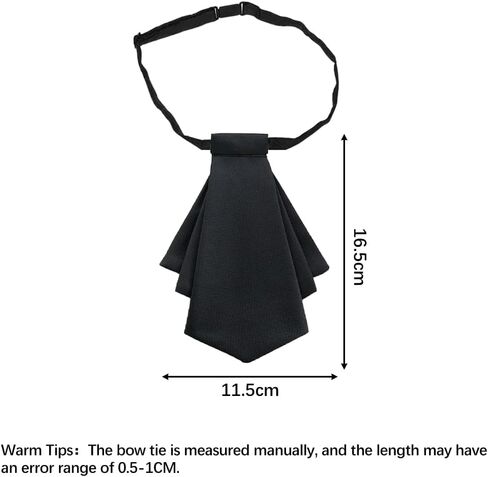 Black Bow Tie for Women Girl, Black Pre-tied Necktie Women Tie Wedding Party Ceremony Accessories in Kuwait
