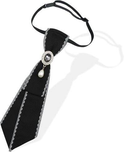 Rhinestone Ties for Women, Pre-tied Crystal Womens Tie Adjustable Girl's Bowtie for School Party Business Prom in Saudi Arabia