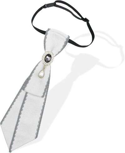 Rhinestone Ties for Women, Pre-tied Crystal Womens Tie Adjustable Girl's Bowtie for School Party Business Prom in Saudi Arabia